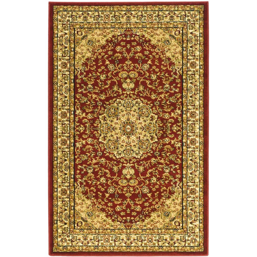 LYNDHURST, RED / IVORY, 3'-3" X 5'-3", Area Rug, LNH222B-3. Picture 1