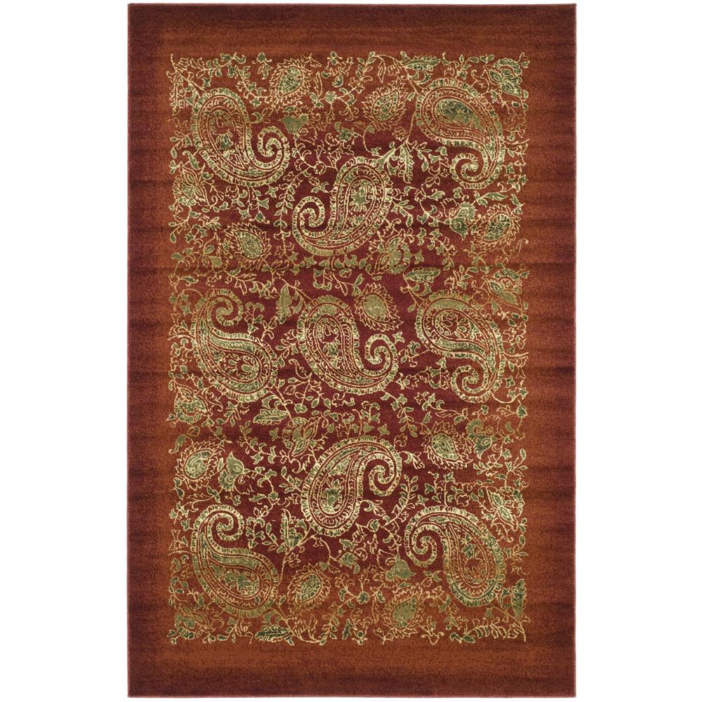 LYNDHURST, RED / MULTI, 6' X 9', Area Rug. Picture 1