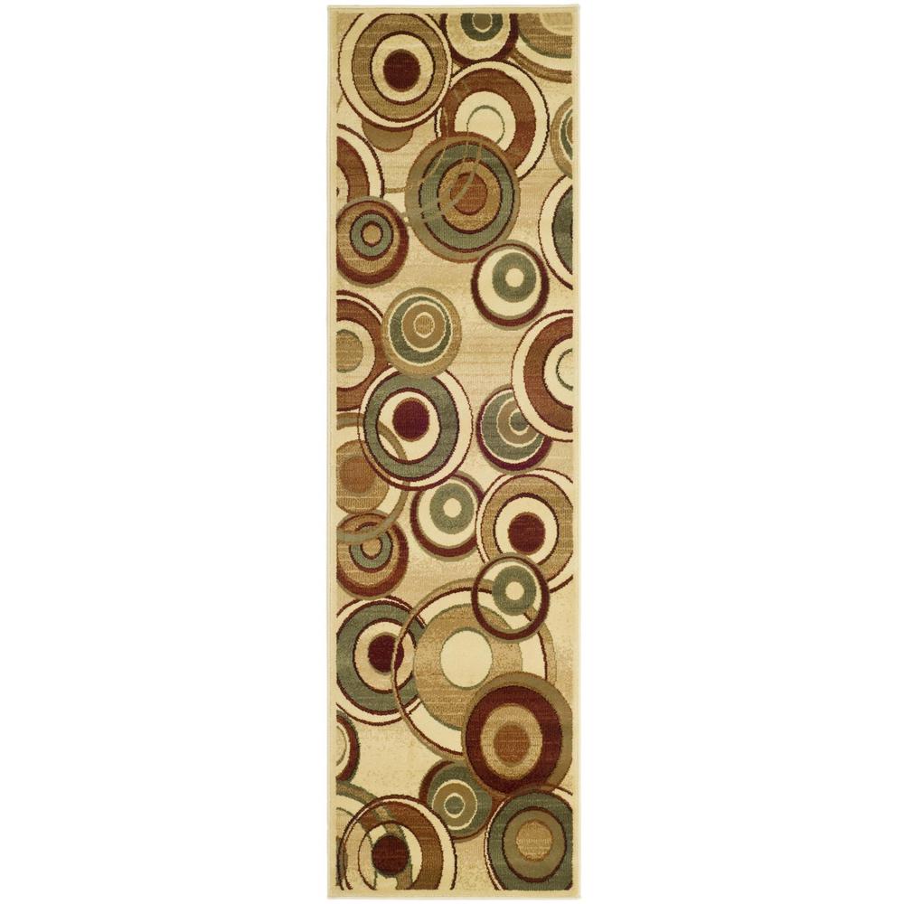 LYNDHURST, IVORY / MULTI, 2'-3" X 10', Area Rug. Picture 1