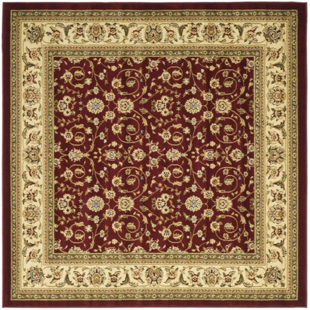 LYNDHURST, RED / IVORY, 6' X 6' Square, Area Rug, LNH312A-6SQ. Picture 1