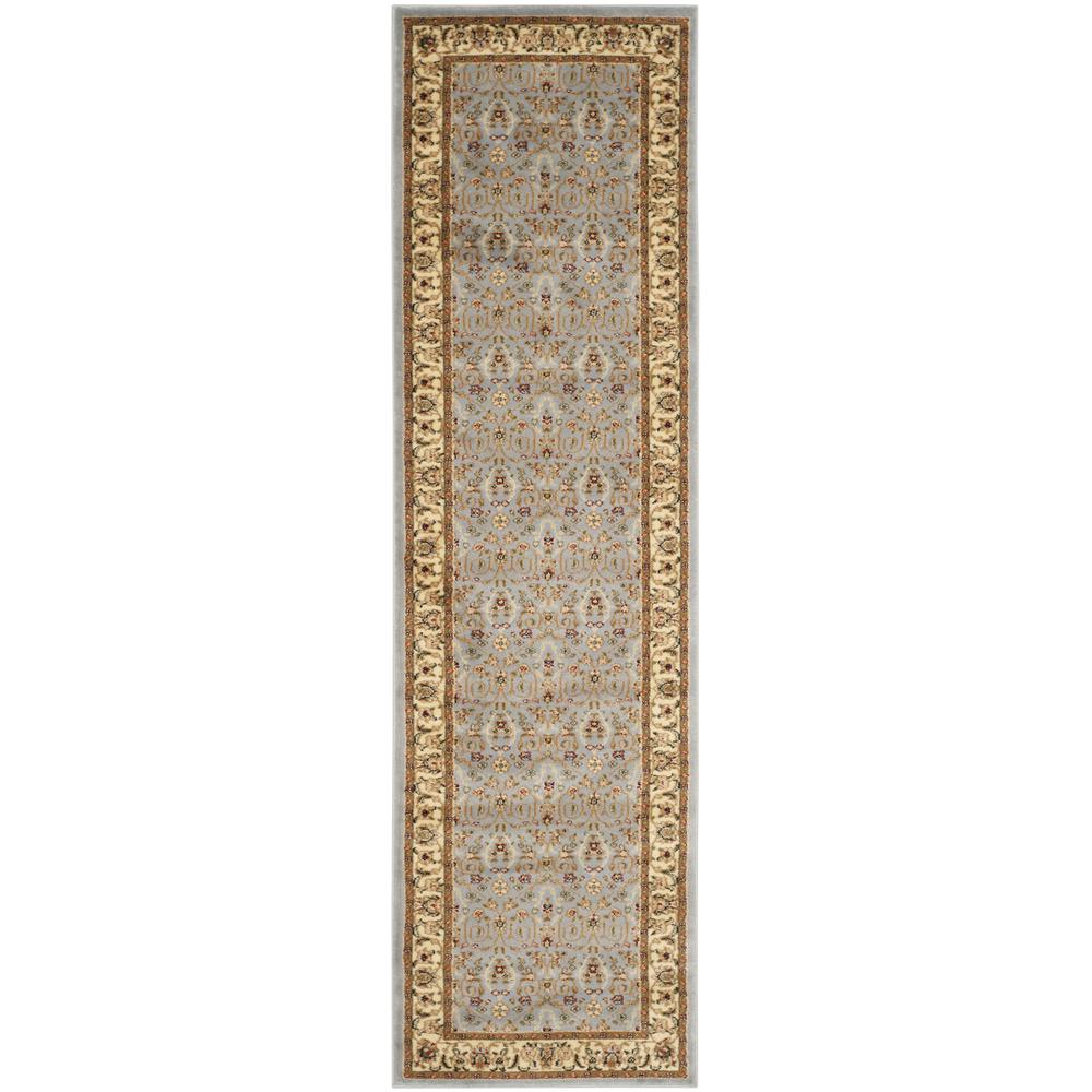 LYNDHURST, LIGHT BLUE / IVORY, 2'-3" X 12', Area Rug. Picture 1
