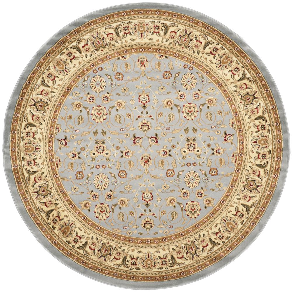 LYNDHURST, LIGHT BLUE / IVORY, 6' X 6' Round, Area Rug. Picture 1