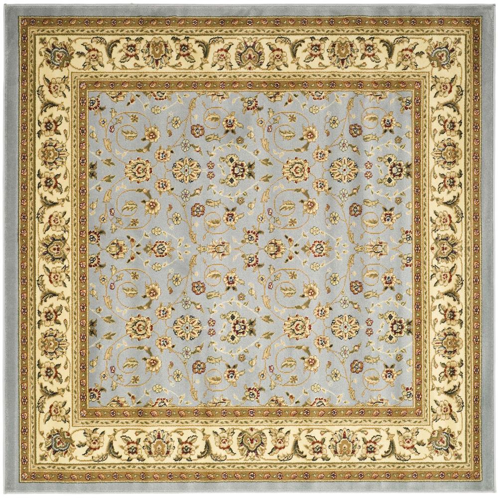 LYNDHURST, LIGHT BLUE / IVORY, 6' X 6' Square, Area Rug. Picture 1