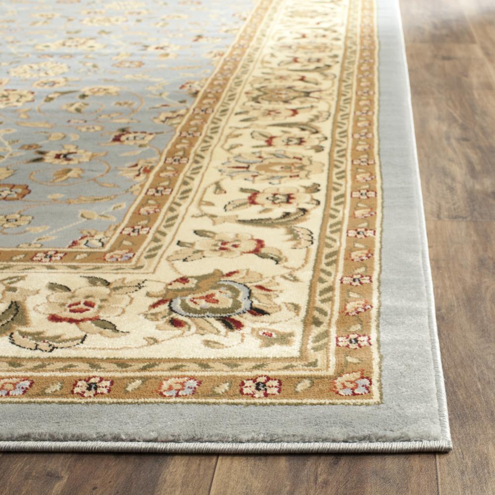 LYNDHURST, LIGHT BLUE / IVORY, 8' X 11', Area Rug. Picture 2
