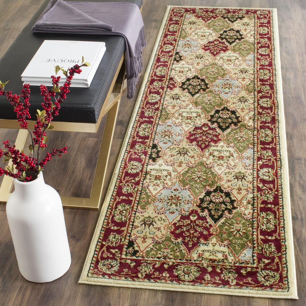 LYNDHURST, MULTI / RED, 2'-3" X 14', Area Rug, LNH320A-214. Picture 2