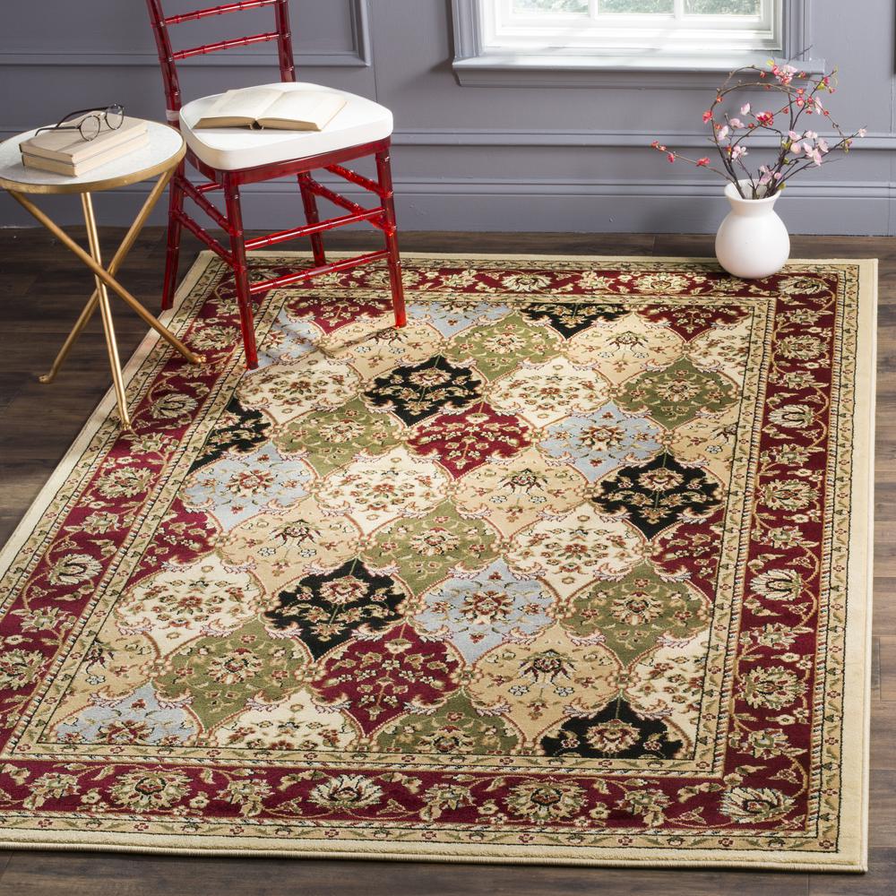 LYNDHURST, MULTI / RED, 4' X 6', Area Rug, LNH320A-4. Picture 1