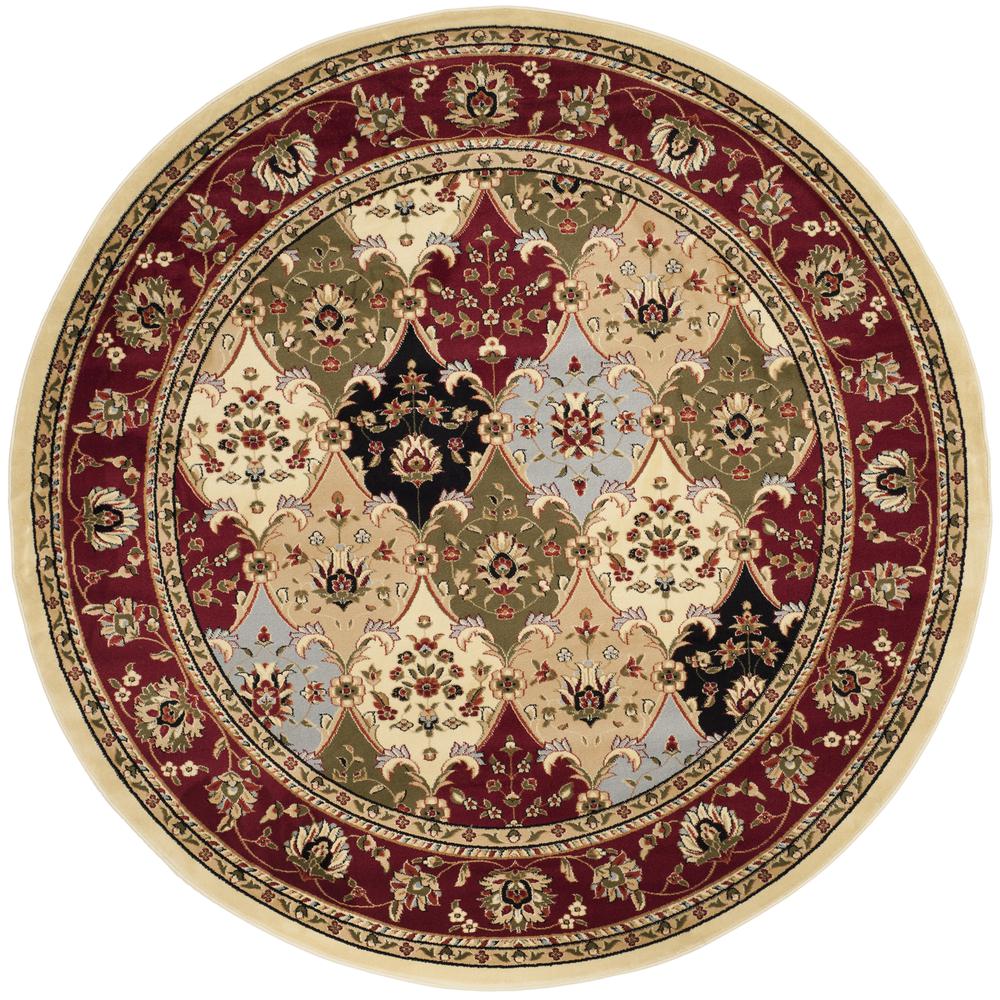 LYNDHURST, MULTI / RED, 8' X 8' Round, Area Rug, LNH320A-8R. Picture 1