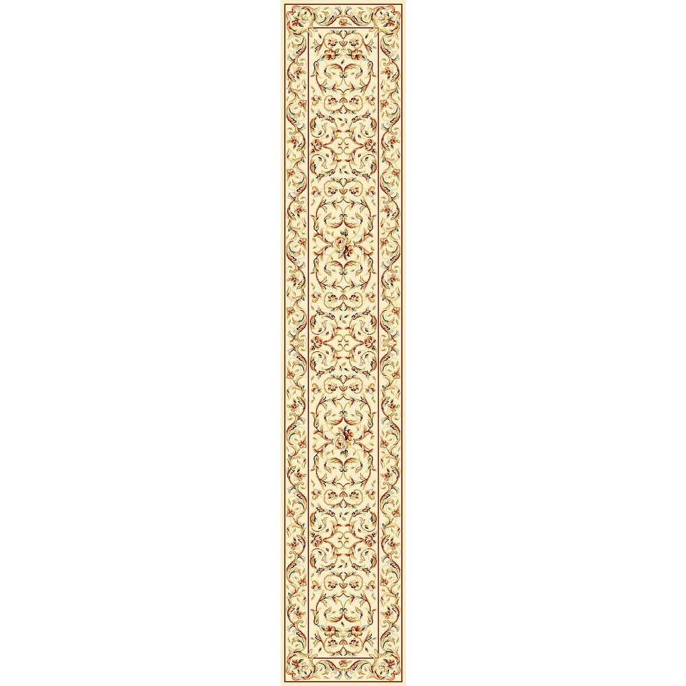 LYNDHURST, IVORY / IVORY, 2'-3" X 12', Area Rug, LNH322A-212. Picture 1