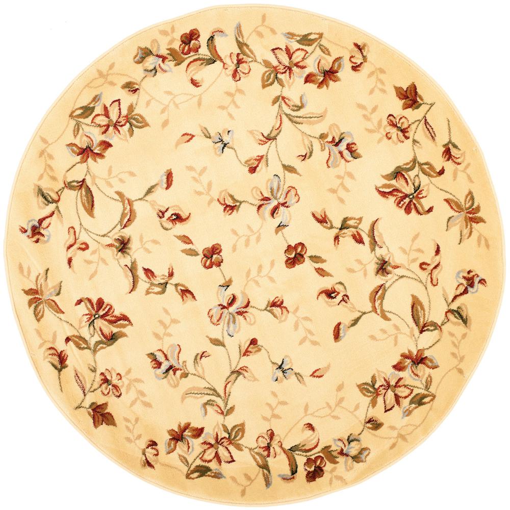 LYNDHURST, BEIGE, 5'-3" X 5'-3" Round, Area Rug. Picture 1