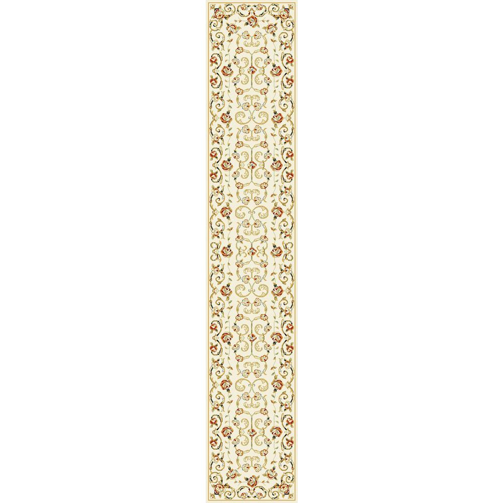 LYNDHURST, IVORY, 2'-3" X 12', Area Rug. Picture 1