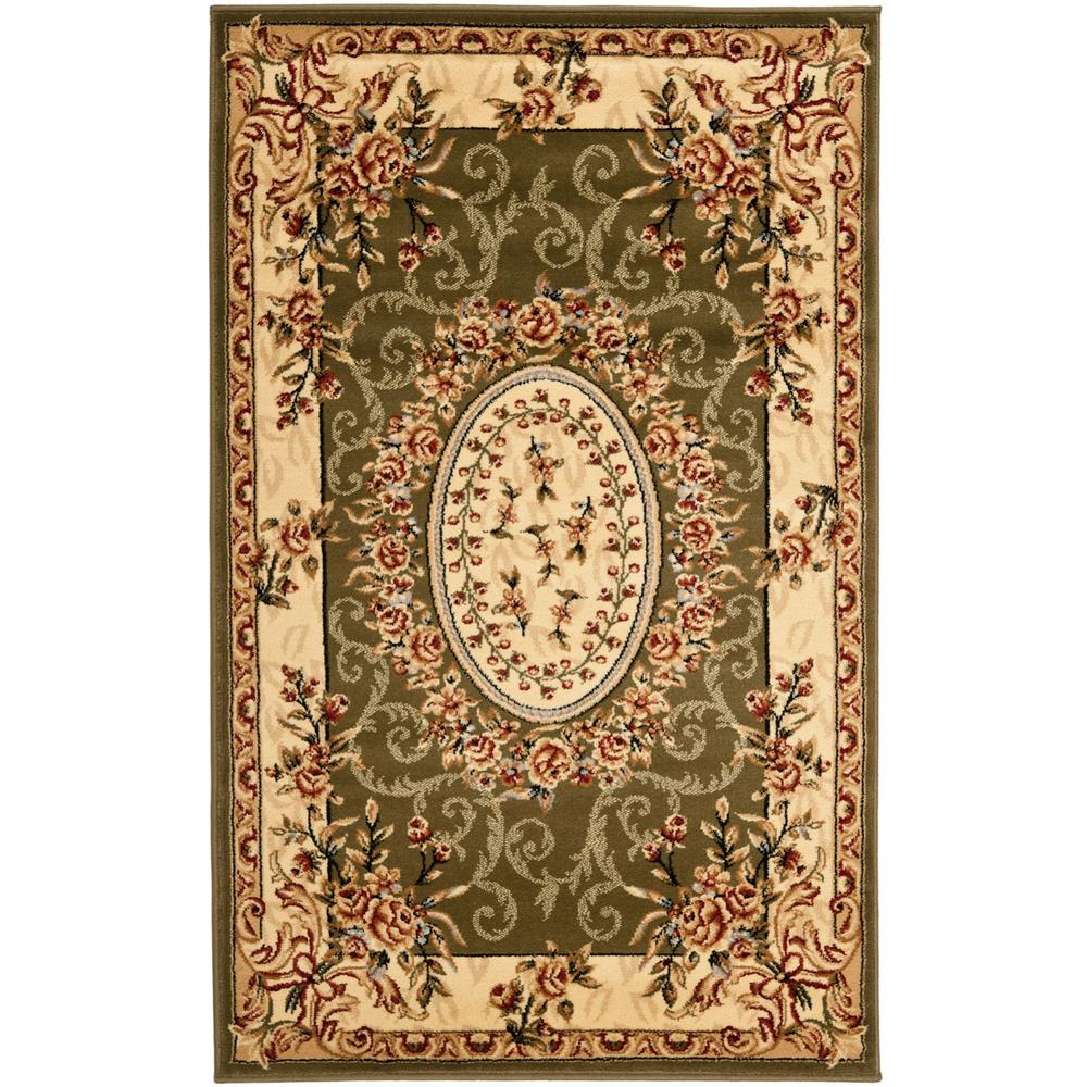 LYNDHURST, SAGE / IVORY, 3'-3" X 5'-3", Area Rug, LNH328B-3. Picture 1