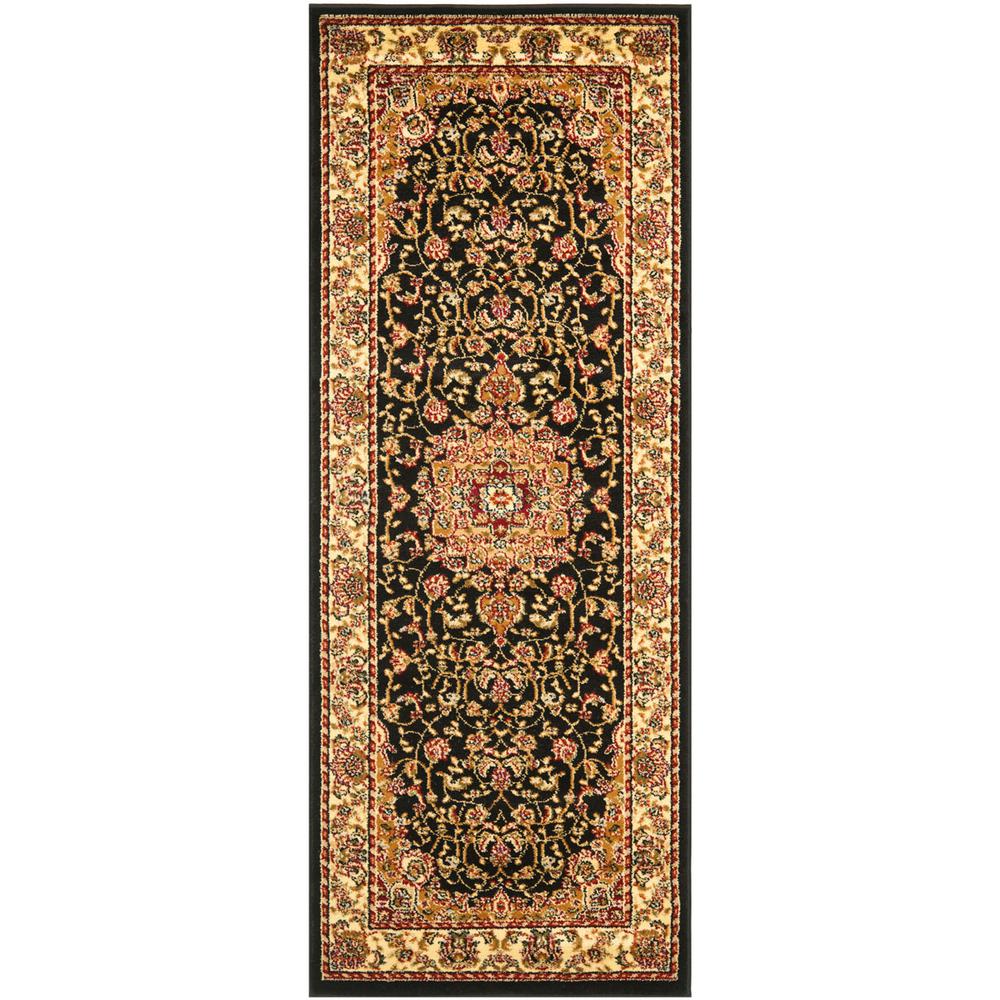 LYNDHURST, BLACK / IVORY, 2'-3" X 6', Area Rug, LNH329A-26. Picture 1