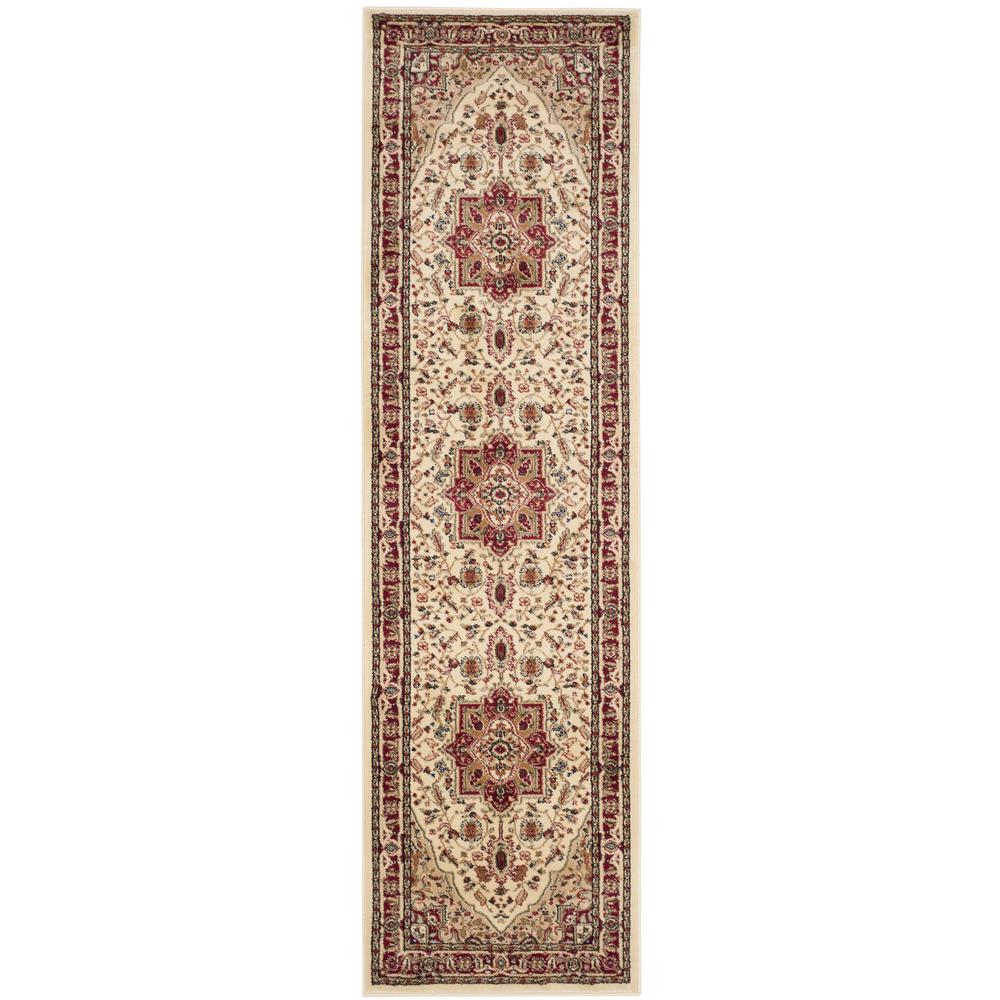 LYNDHURST, IVORY / RED, 2'-3" X 8', Area Rug, LNH330A-28. Picture 1