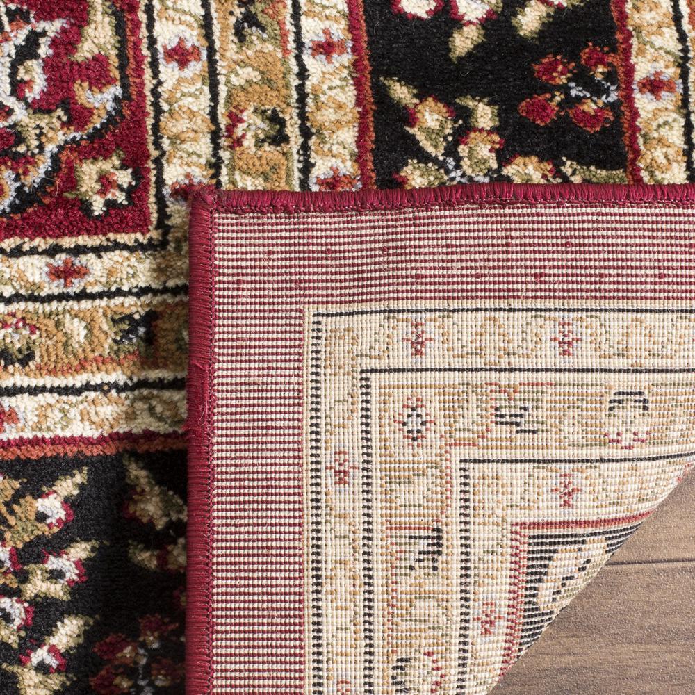 LYNDHURST, RED / BLACK, 9' X 12', Area Rug. Picture 2