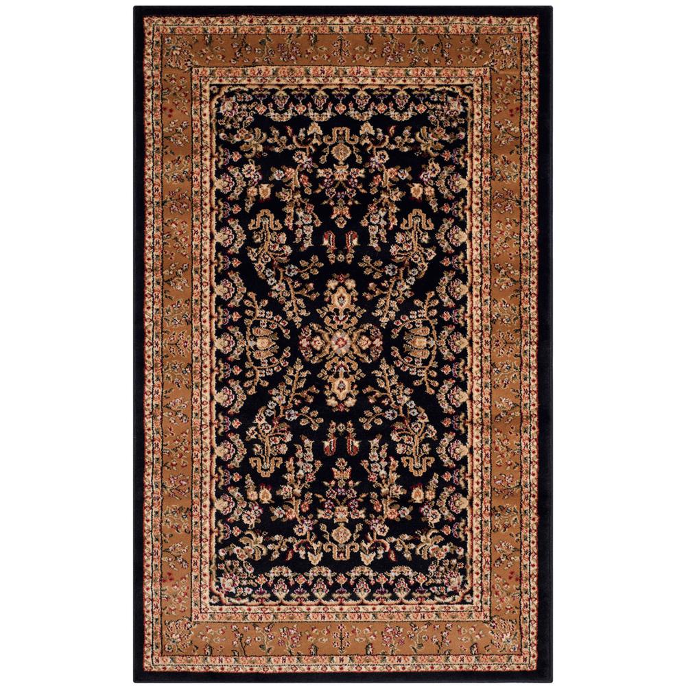 LYNDHURST, BLACK / TAN, 3'-3" X 5'-3", Area Rug. Picture 1