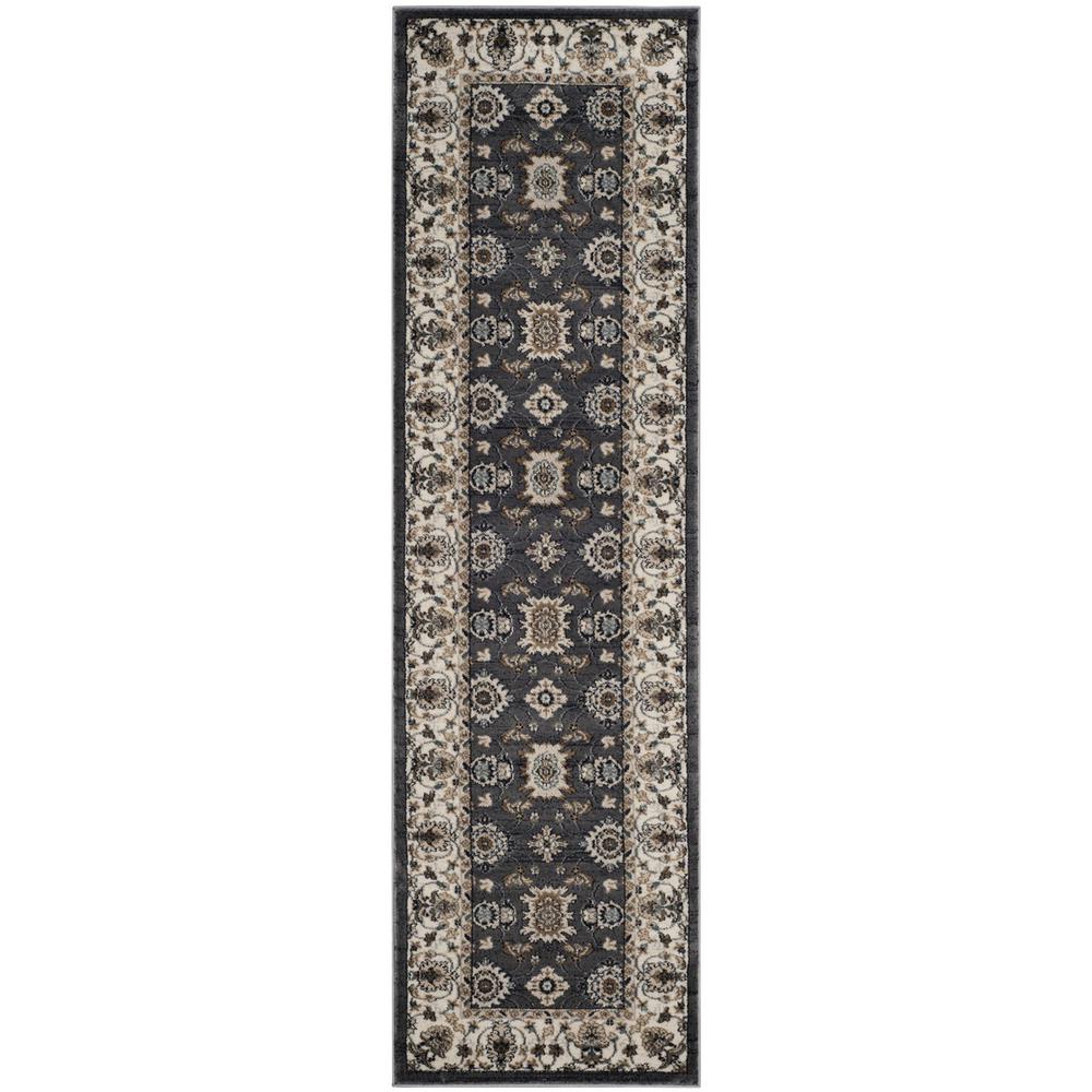 LYNDHURST, GREY / CREAM, 2'-3" X 8', Area Rug, LNH332G-28. Picture 1