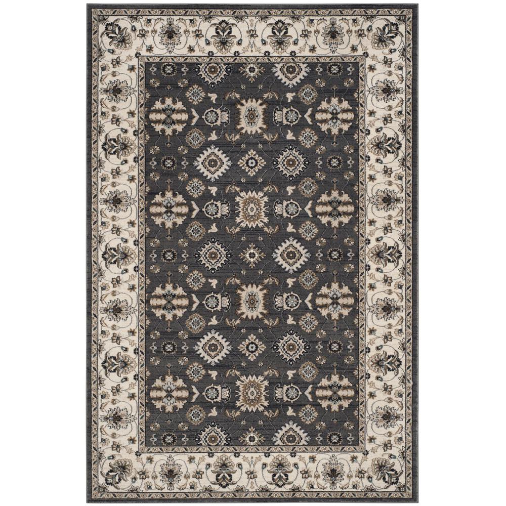 LYNDHURST, GREY / CREAM, 6' X 9', Area Rug, LNH332G-6. Picture 1