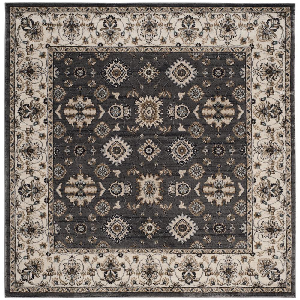 LYNDHURST, GREY / CREAM, 7' X 7' Square, Area Rug, LNH332G-7SQ. Picture 1