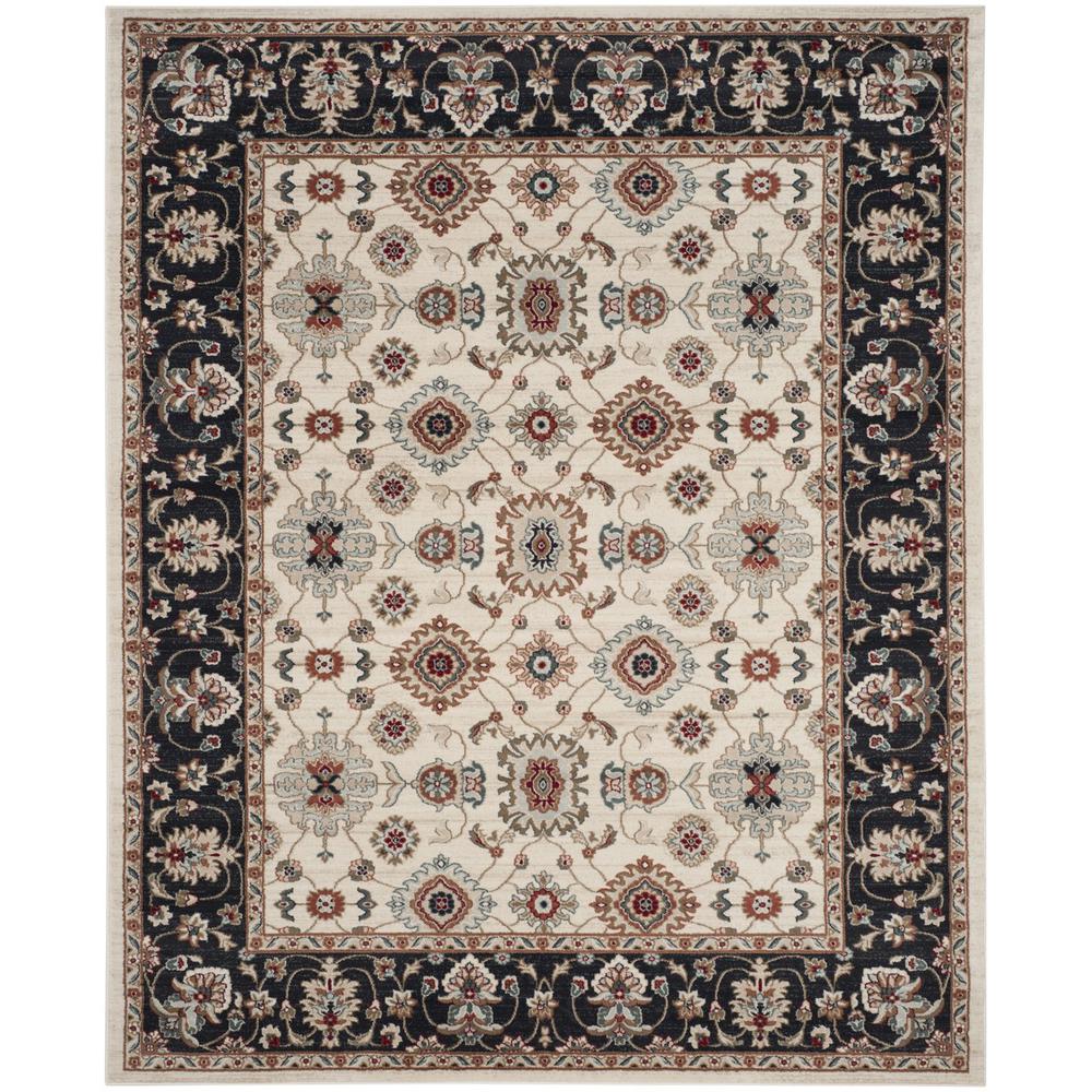 LYNDHURST, CREAM / NAVY, 8' X 10', Area Rug, LNH332K-810. Picture 1