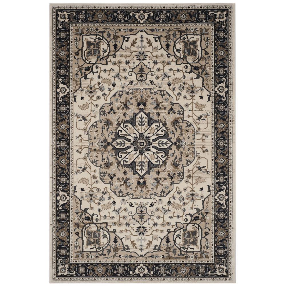 LYNDHURST, CREAM / NAVY, 6' X 9', Area Rug, LNH334K-6. Picture 1