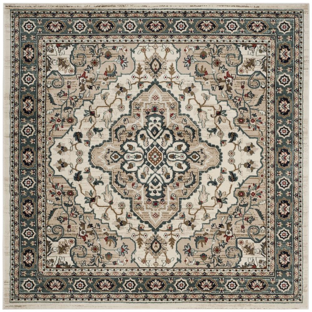 LYNDHURST, CREAM / BEIGE, 7' X 7' Square, Area Rug. Picture 1