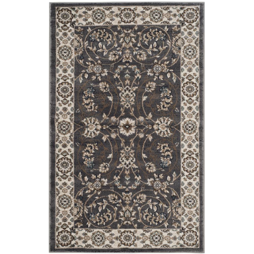 LYNDHURST, Grey / Cream, 3'-3" X 5'-3", Area Rug. Picture 1