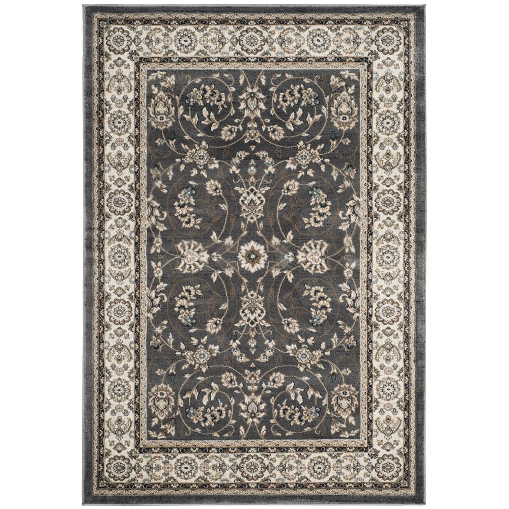 LYNDHURST, GREY / CREAM, 4' X 6', Area Rug, LNH340G-4. Picture 1