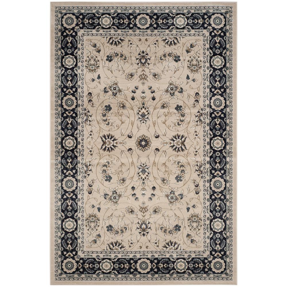 LYNDHURST, LIGHT BEIGE / ANTHRACITE, 8' X 10', Area Rug. Picture 1