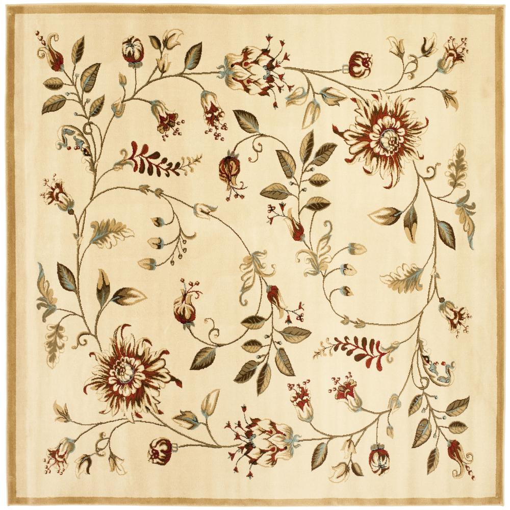 LYNDHURST, IVORY / MULTI, 6'-7" X 6'-7" Square, Area Rug, LNH552-1291-7SQ. Picture 1
