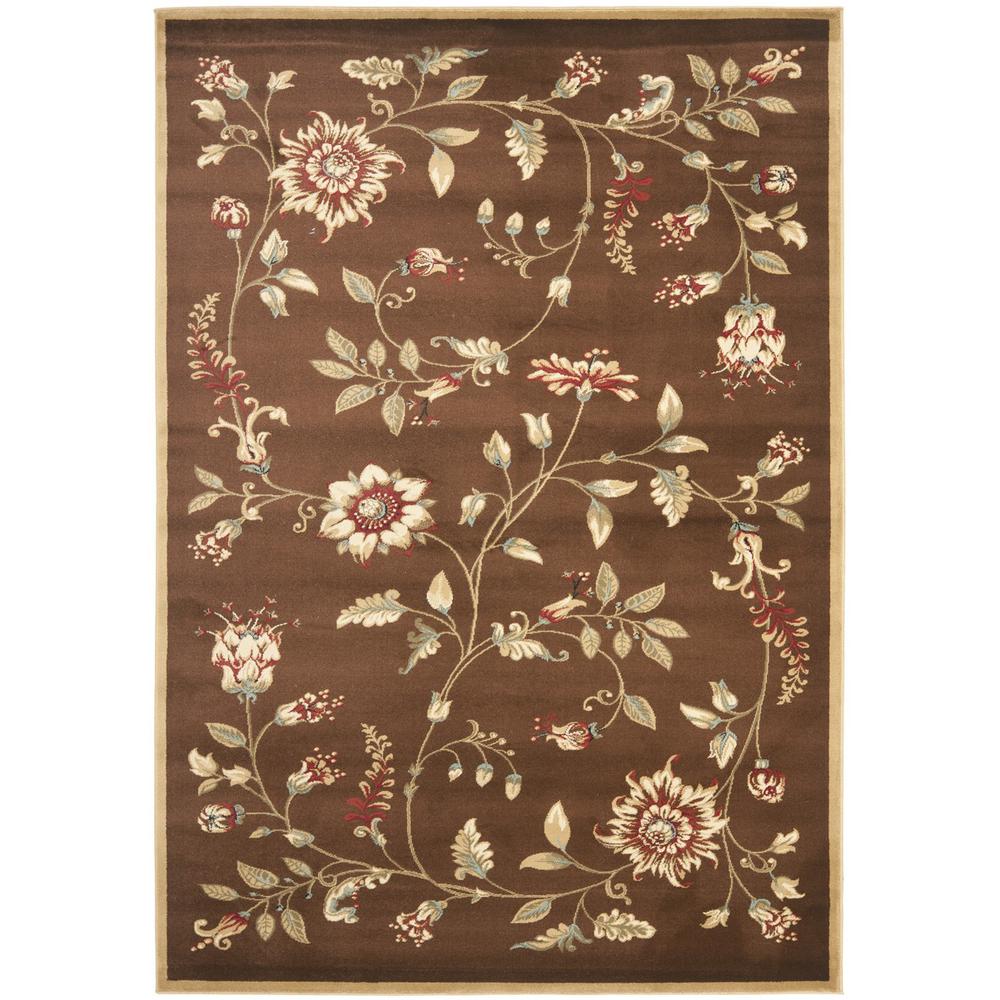LYNDHURST, BROWN / MULTI, 5'-3" X 7'-6", Area Rug, LNH552-2591-5. Picture 1