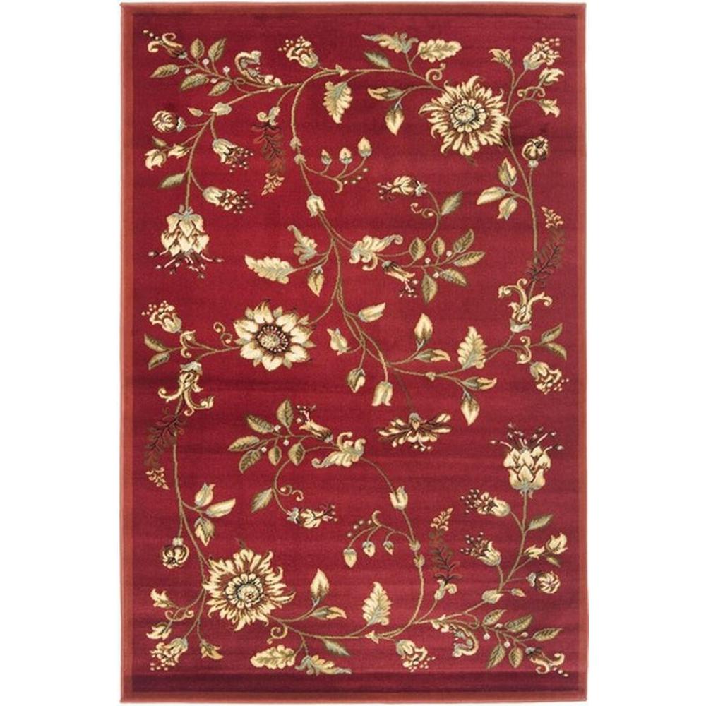 LYNDHURST, RED / MULTI, 3'-3" X 5'-3", Area Rug, LNH552-4091-3. Picture 1