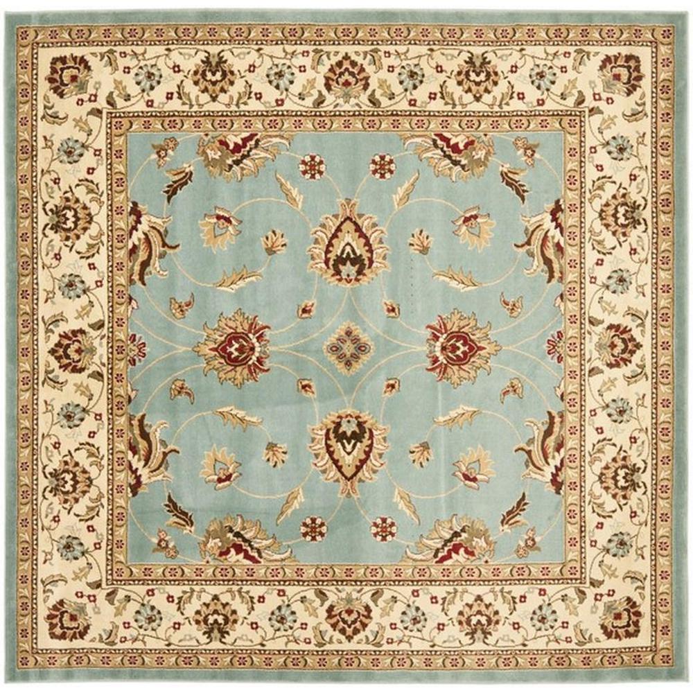 LYNDHURST, BLUE / IVORY, 6'-7" X 6'-7" Square, Area Rug, LNH553-6512-7SQ. Picture 1