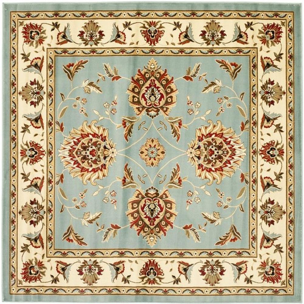 LYNDHURST, BLUE / IVORY, 6'-7" X 6'-7" Square, Area Rug, LNH555-6512-7SQ. Picture 1