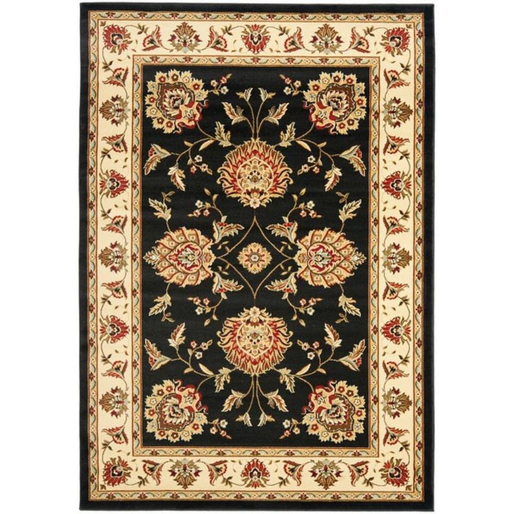 LYNDHURST, BLACK / IVORY, 3'-3" X 5'-3", Area Rug, LNH555-9012-3. Picture 1