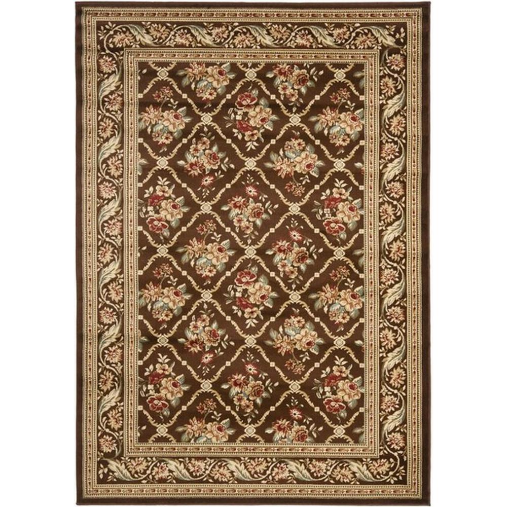 LYNDHURST, BROWN / BROWN, 5'-3" X 7'-6", Area Rug, LNH556-2525-5. Picture 1