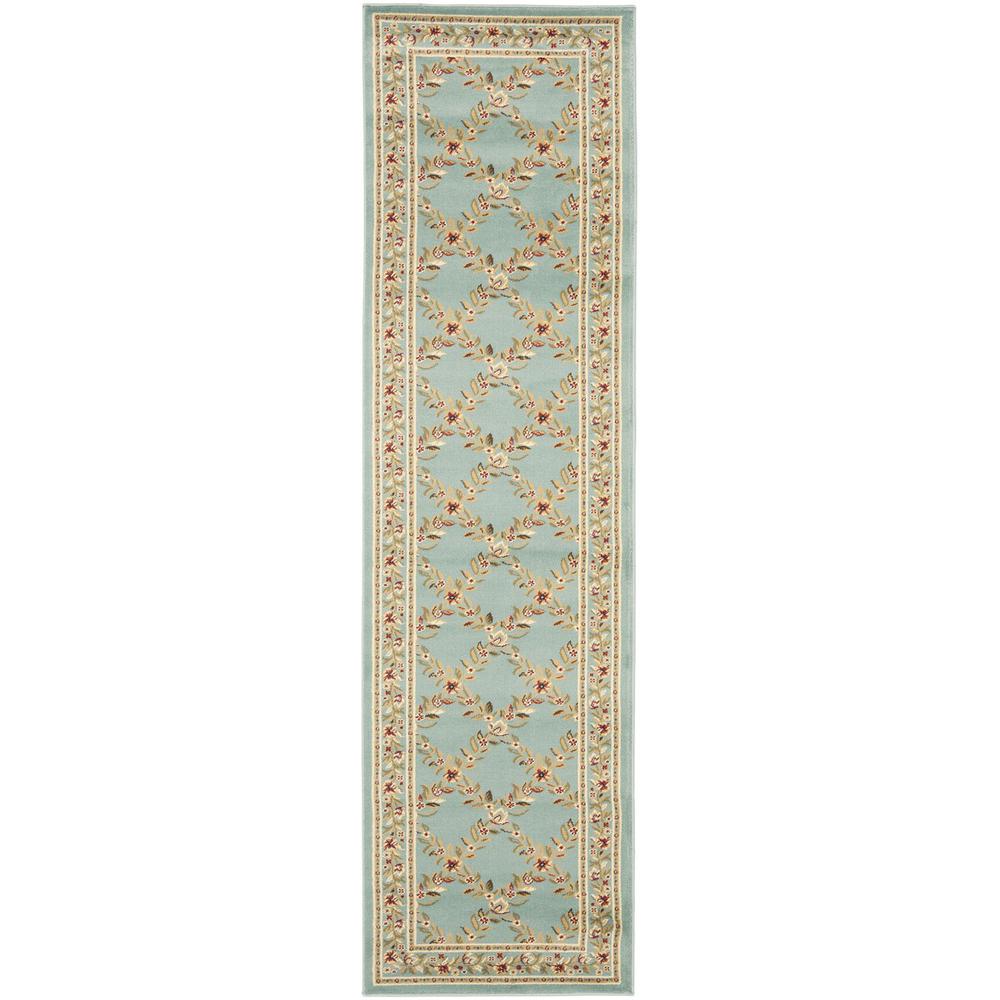 LYNDHURST, BLUE / BLUE, 2'-3" X 12', Area Rug, LNH557-6565-212. Picture 1