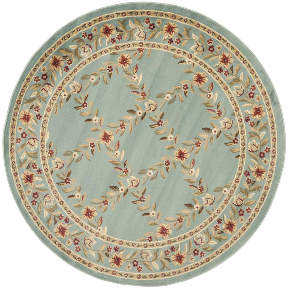 LYNDHURST, BLUE / BLUE, 5'-3" X 5'-3" Round, Area Rug, LNH557-6565-5R. Picture 1