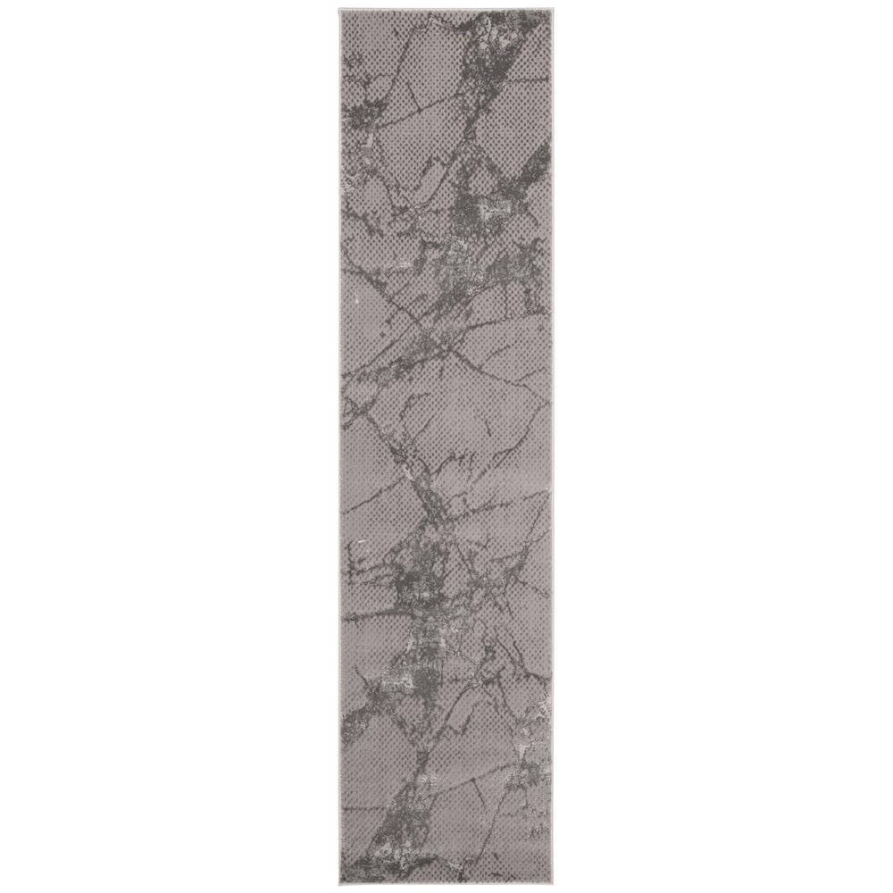 LUREX 100, GREY / GREY, 2' X 8', Area Rug. Picture 1