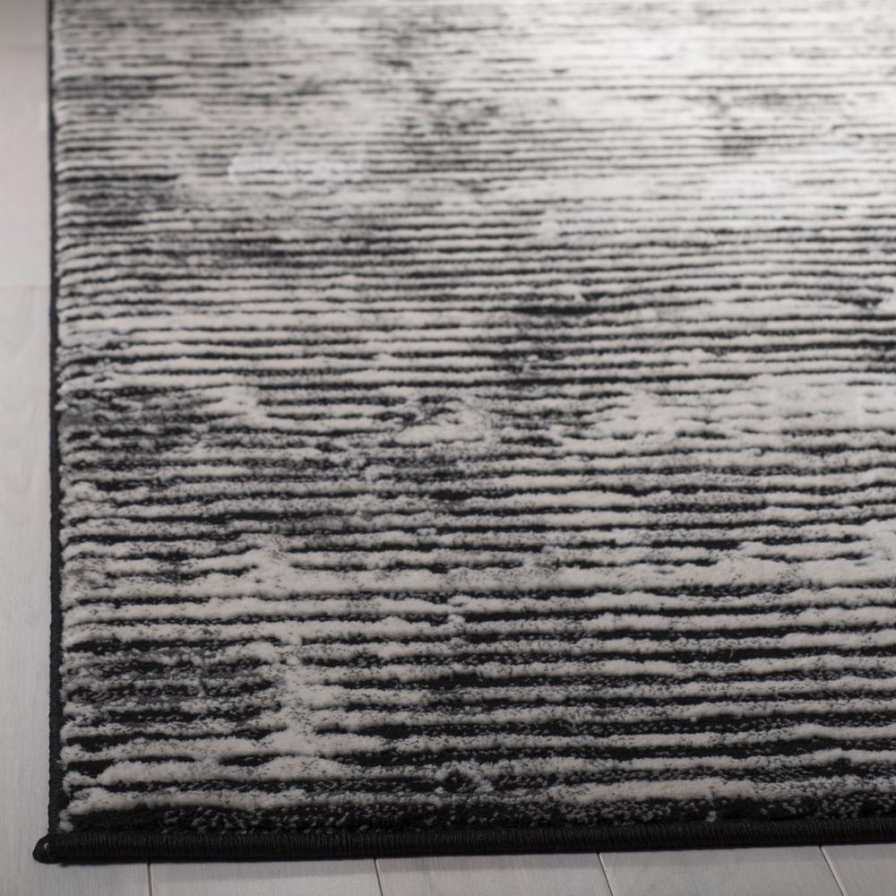 LUREX 100, BLACK / GREY, 4' X 6', Area Rug. Picture 1