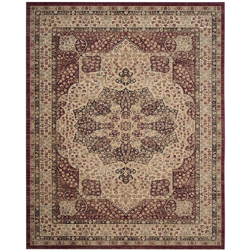 LAVAR KERMAN, CREME / RED, 8' X 10', Area Rug, LVK621B-8. Picture 1