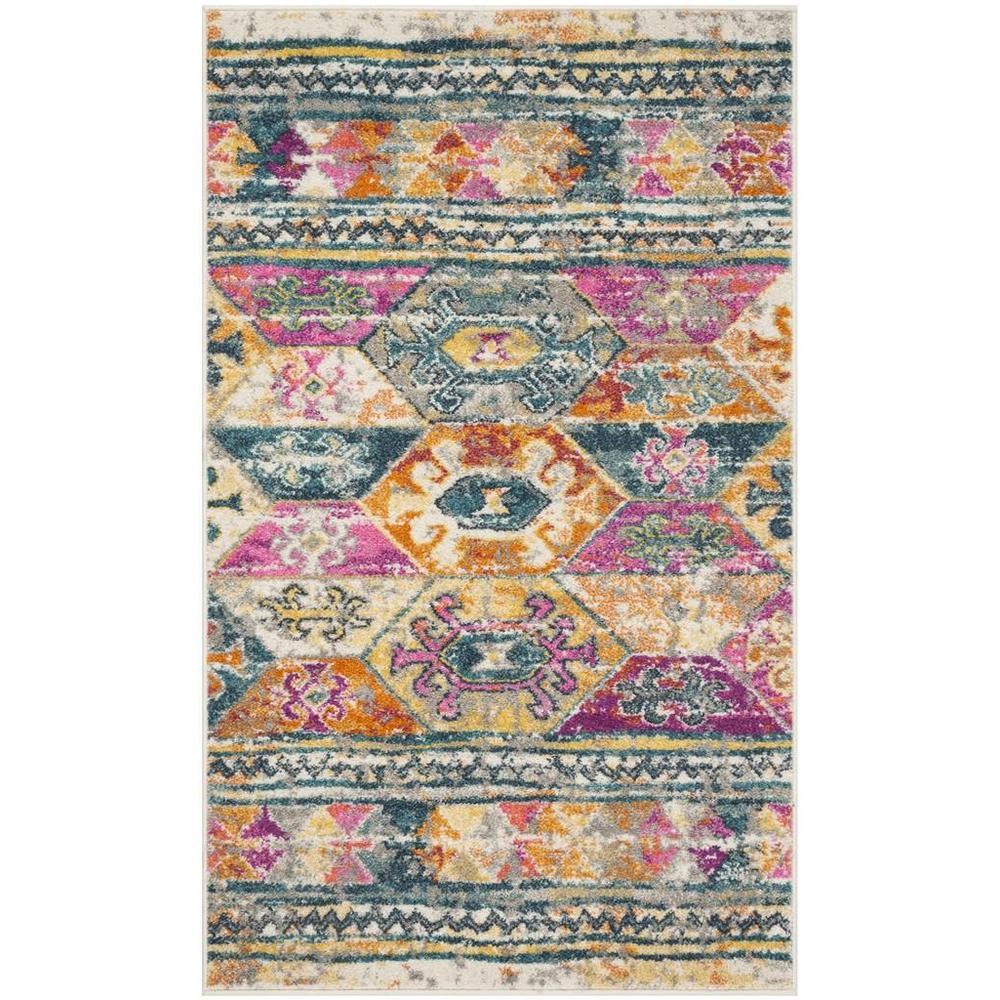 MADISON, BLUE / FUCHSIA, 3' X 5', Area Rug, MAD118C-3. Picture 1