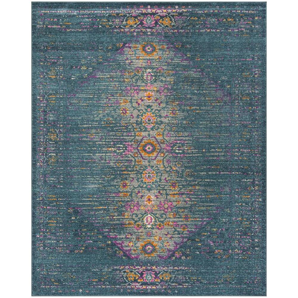 MADISON, BLUE / FUCHSIA, 8' X 10', Area Rug, MAD122C-8. Picture 1