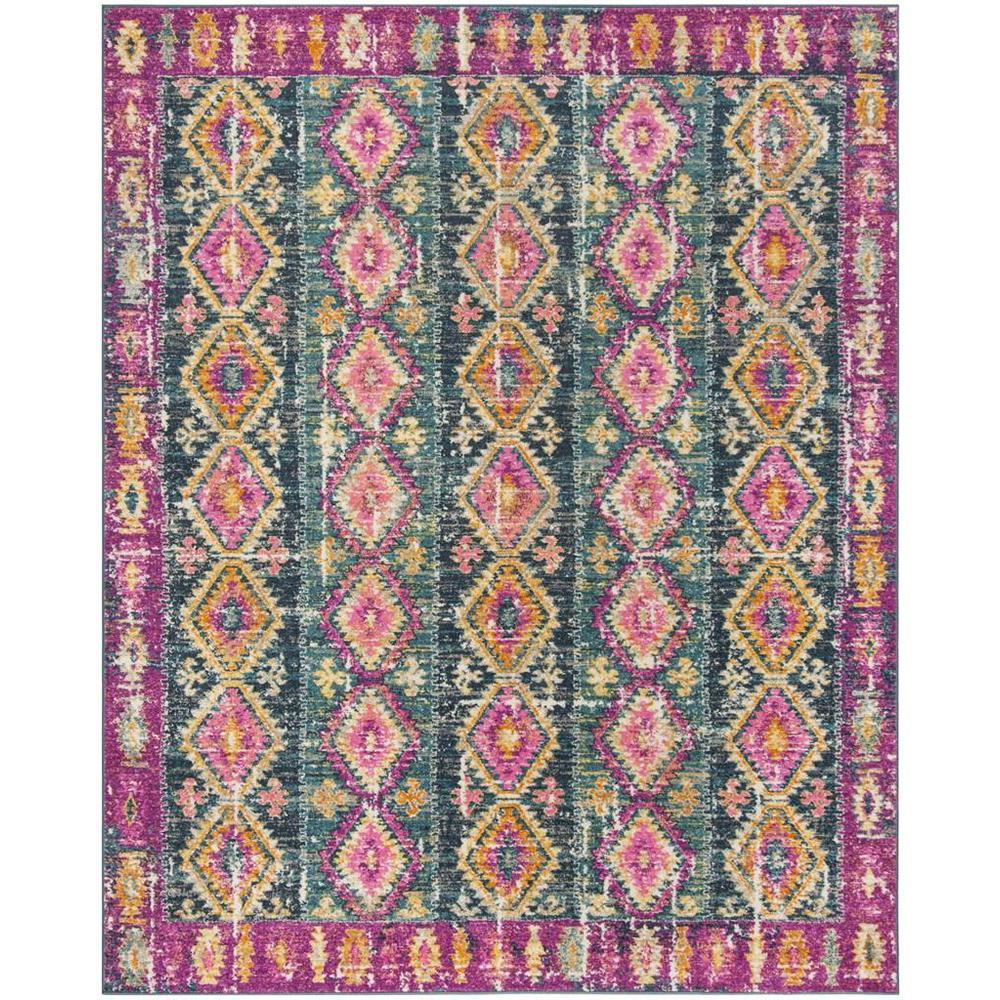 MADISON, FUCHSIA / BLUE, 8' X 10', Area Rug, MAD129F-8. Picture 1