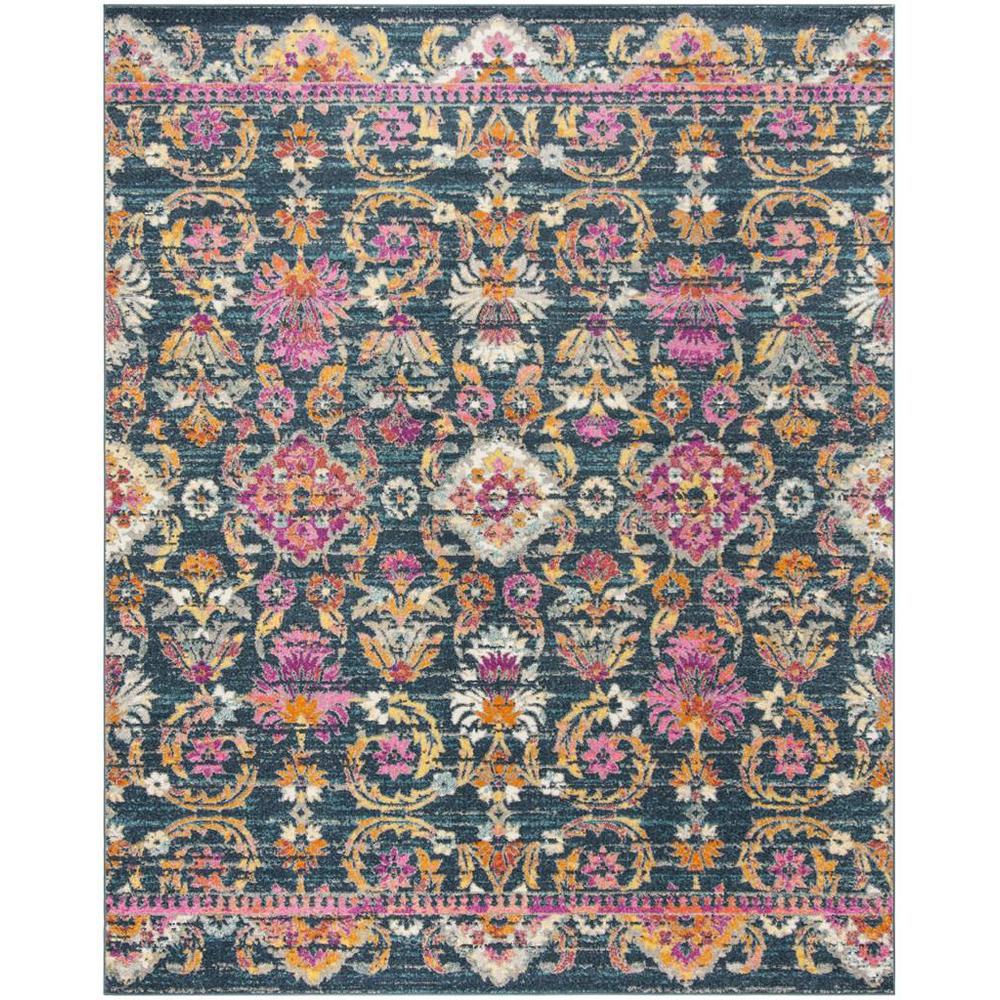 MADISON, BLUE / FUCHSIA, 8' X 10', Area Rug, MAD130C-8. Picture 1