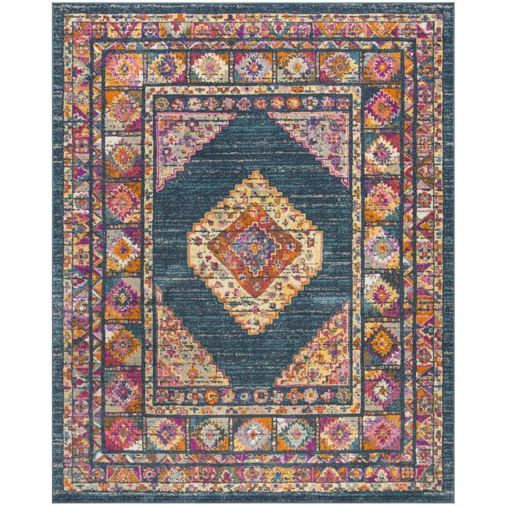 MADISON, BLUE / FUCHSIA, 8' X 10', Area Rug, MAD133C-8. Picture 1
