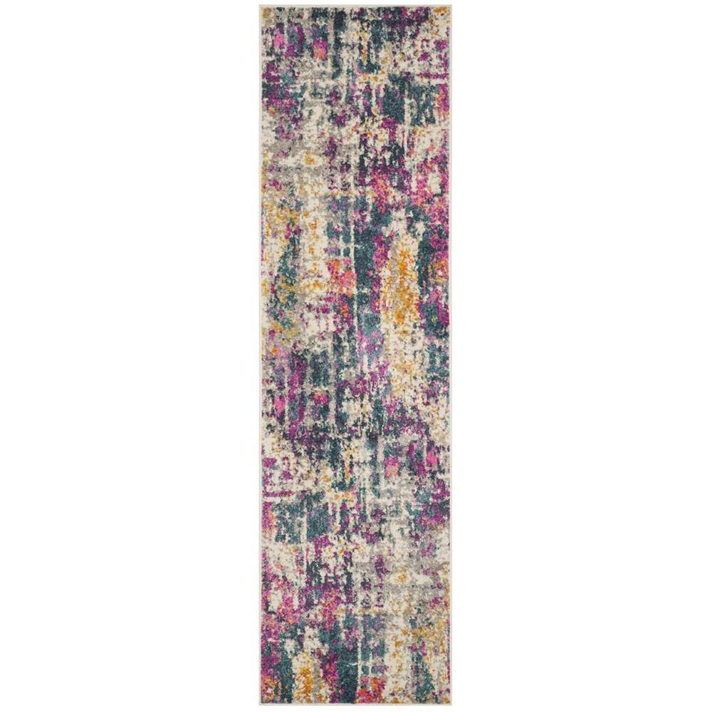 MADISON, IVORY / BLUE, 2'-3" X 8', Area Rug, MAD143B-28. Picture 1