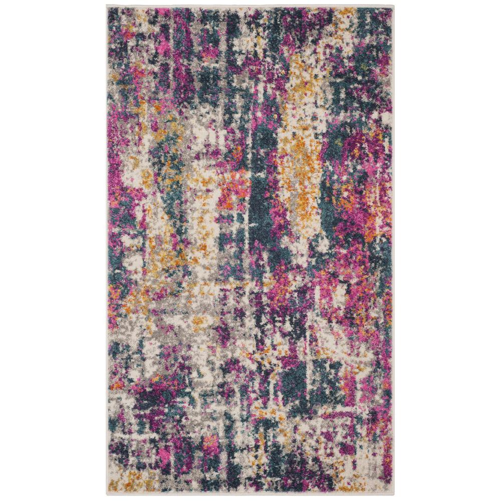 MADISON, IVORY / BLUE, 3' X 5', Area Rug, MAD143B-3. Picture 1