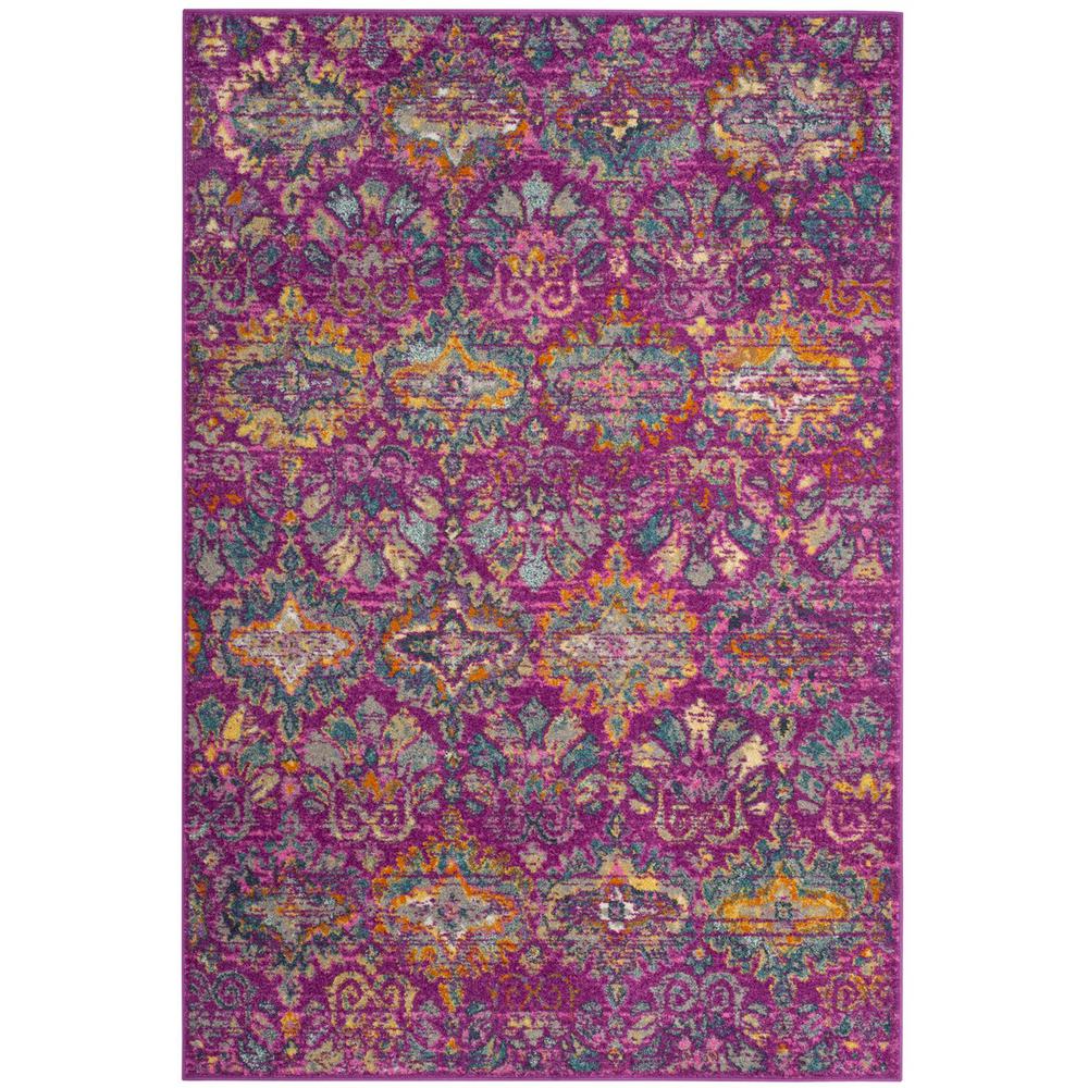 MADISON, FUCHSIA / BLUE, 5'-1" X 7'-6", Area Rug, MAD144F-5. Picture 1