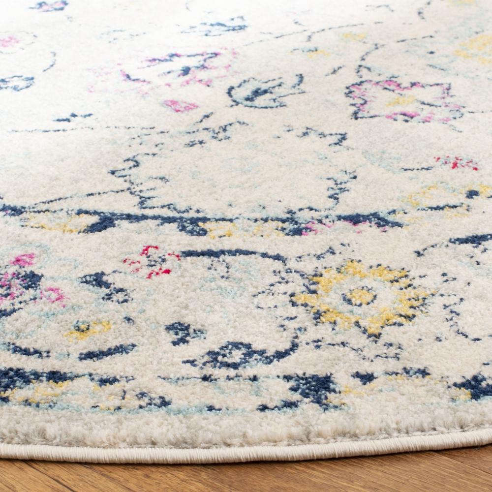 MADISON 900, LIGHT GREY / FUCHSIA, 6'-7" X 6'-7" Round, Area Rug, MAD923R-7R. Picture 1