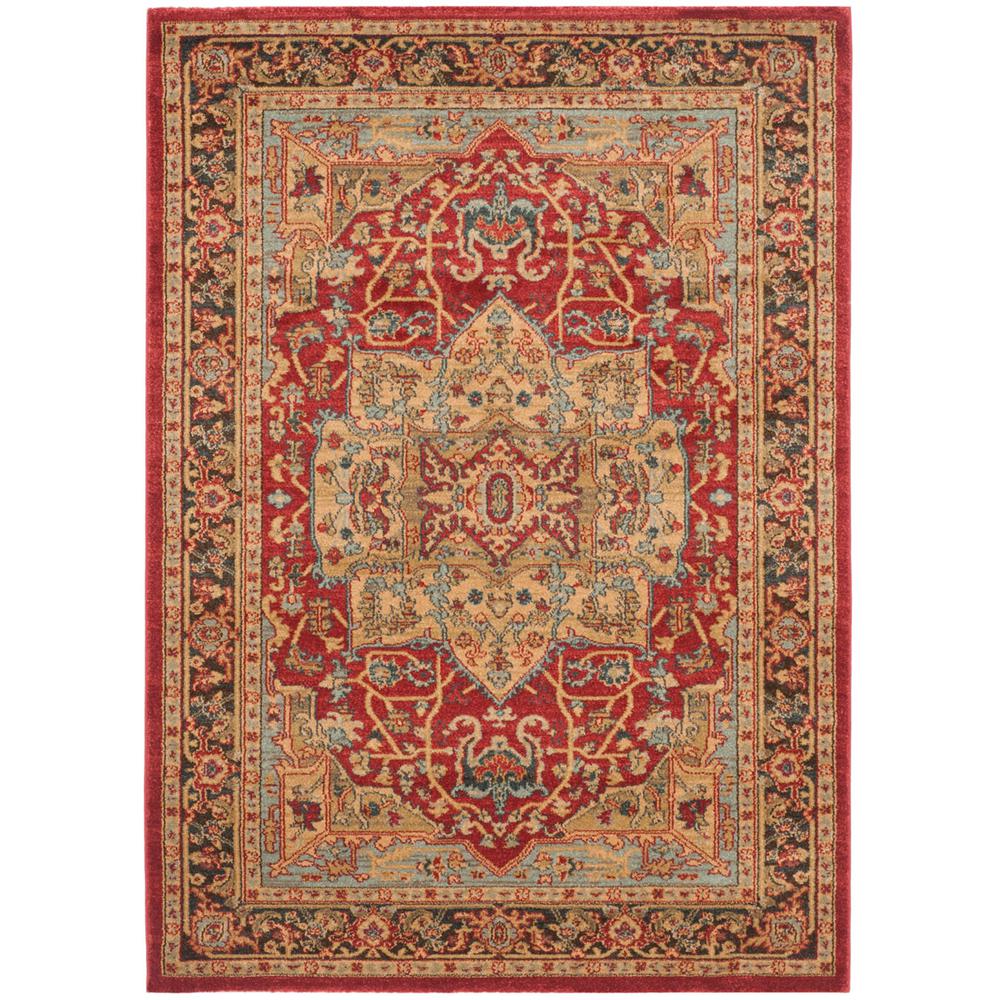 MAHAL, NATURAL / NAVY, 10' X 14', Area Rug. Picture 1